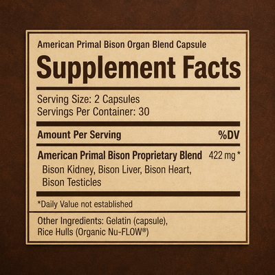 American Primal Bison Capsules