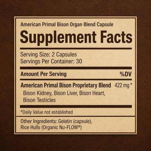 American Primal Bison Capsule